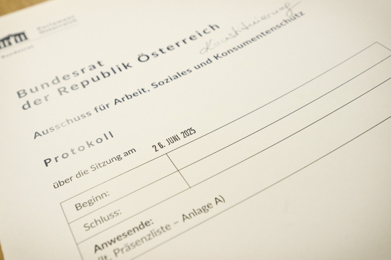 Protokoll zur Sitzung