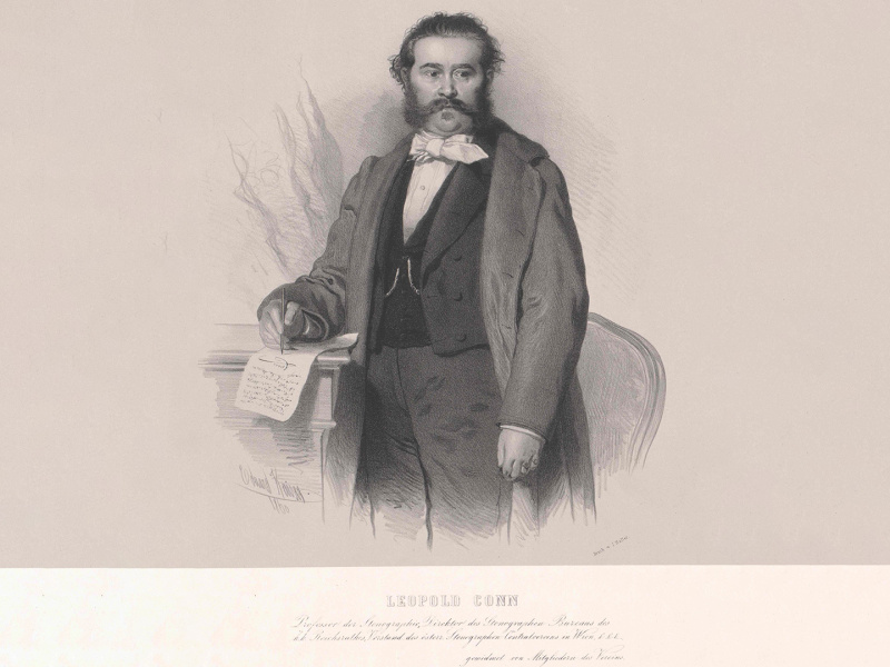 Leopold Conn, 1820-1876 - Leiter des Stenographenbüros 1860 bis 1876