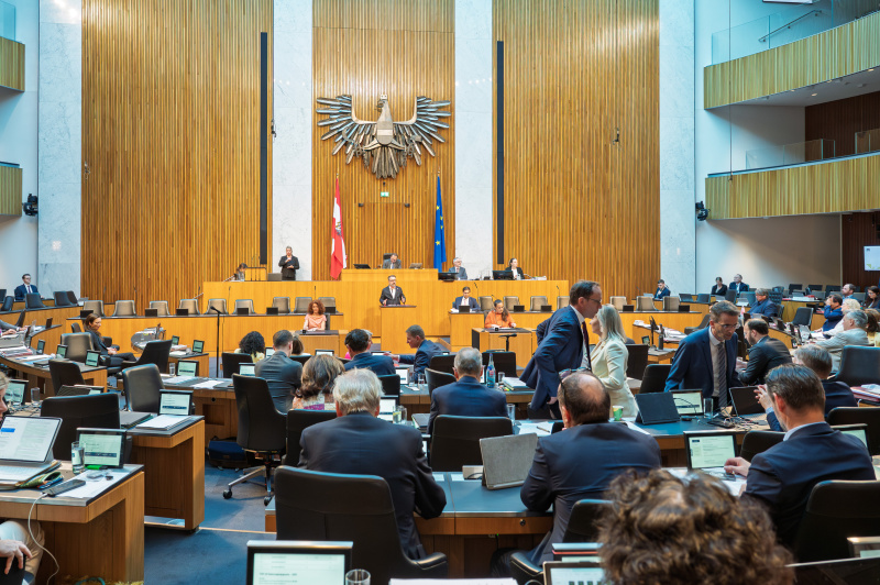 Am Rednerinnenpult Nationalratsabgeordneter Manfred Sams (SPÖ)