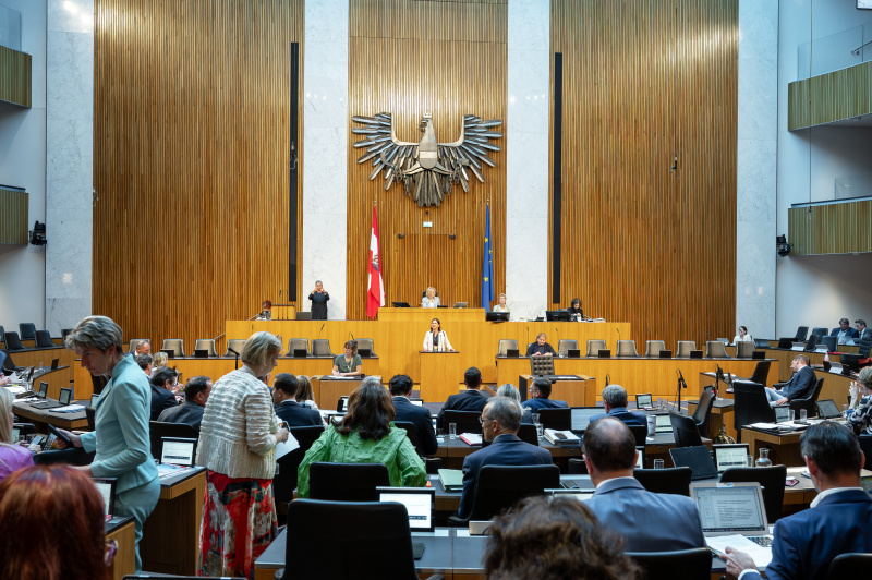 Am Rednerpult Bettina Zopf (ÖVP)