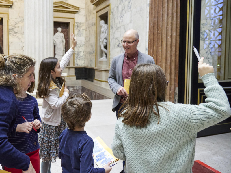 Führung durch das Parlament