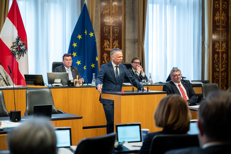 Bundesrat Harald Himmer (ÖVP) am Redner:innenpult