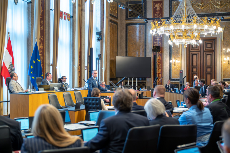 Bundesrat Harald Himmer (ÖVP) am Redner:innenpult