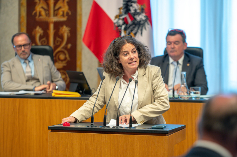 Bundesrätin Elisabeth Kittl (Grüne) am Redner:innenpult