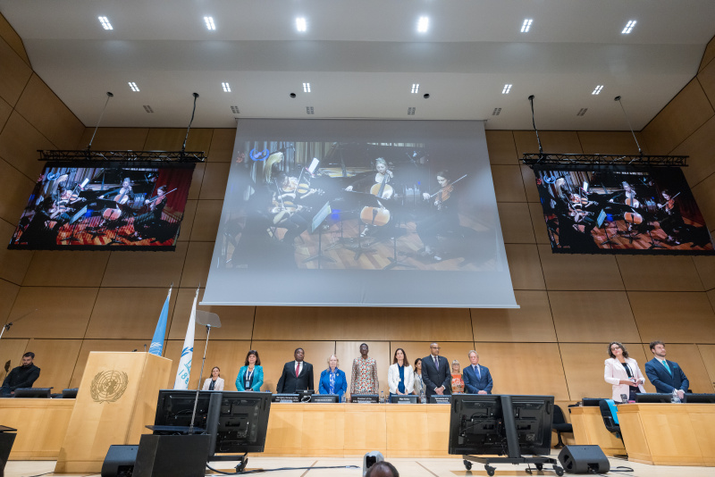 Sixth World Conference of Speakers of Parliament in Geneva. Presidium of the Conference.