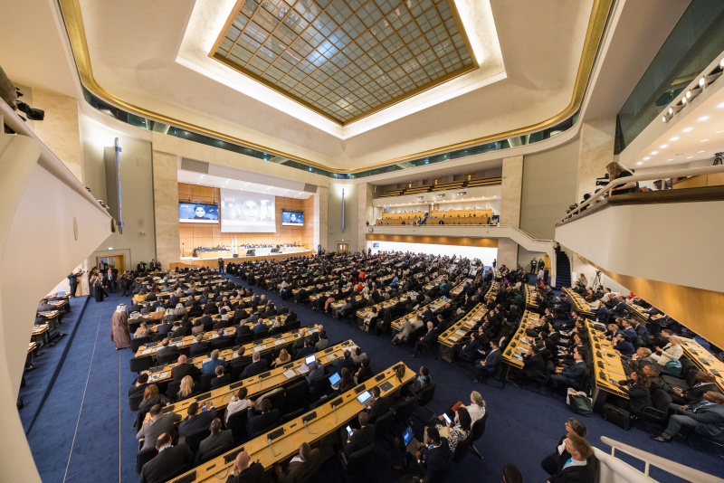Gathering of the world’s top legislators at the IPU/UN World Conference of Speakers of Parliament. View to the audience