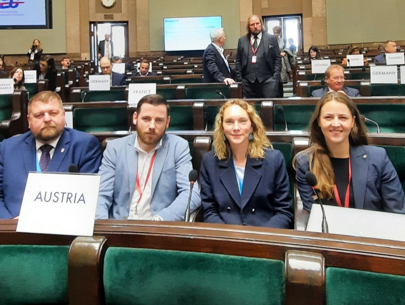 Österreichische Delegation auf der Konferenz der Europaausschüsse