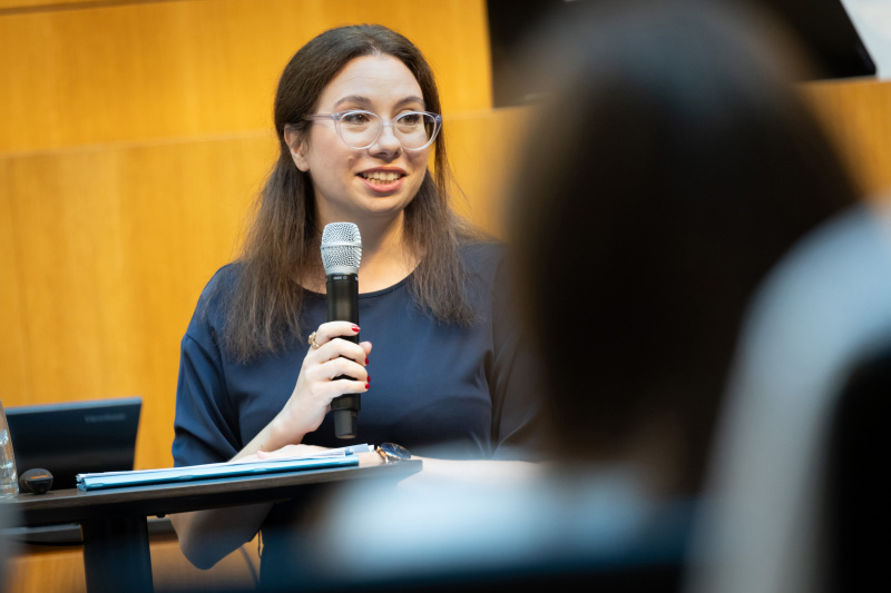 Einführung ins Thema durch Parlamentsbedienstete Sandra Kusmierczyk - Abteilung EU-Angelegenheiten