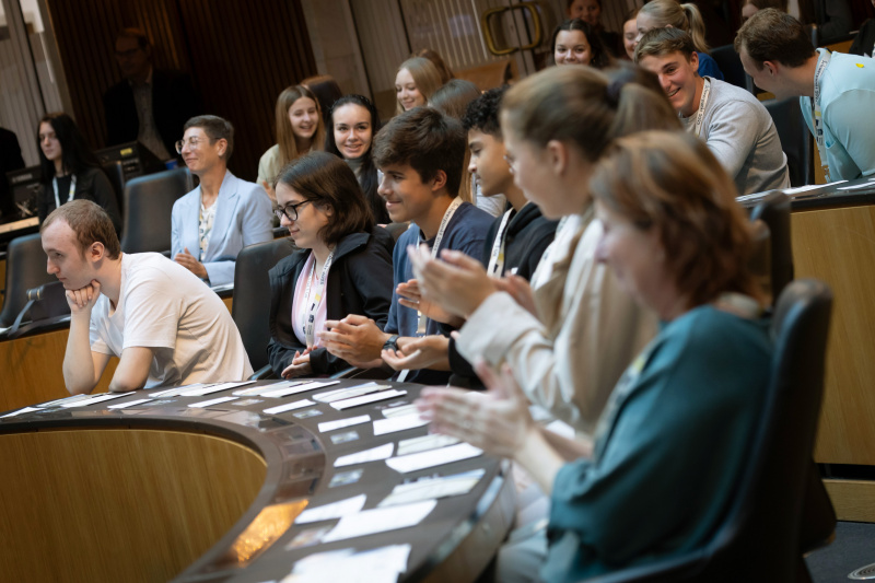 Blick Richtung Schülerinnen und Schüler