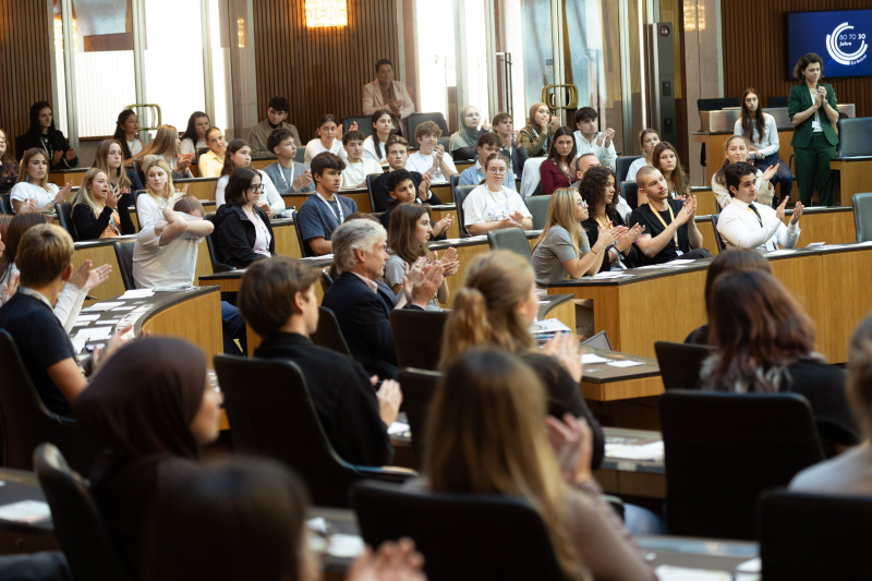 Blick Richtung Schülerinnen und Schüler