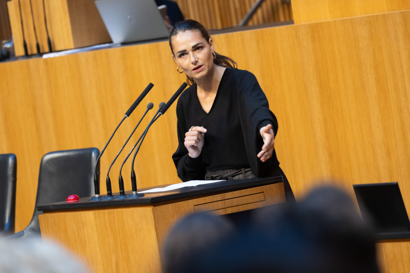 Am Rednerinnenpult: Nationalratsabgeordnete Barbara Neßler (GRÜNE)