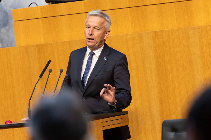 Am Rednerpult: Abgeordnete zum EU-Parlament Reinhold Lopatka (ÖVP)