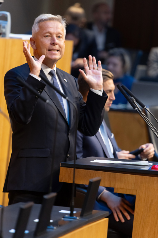 Am Rednerpult: Abgeordnete zum EU-Parlament Reinhold Lopatka (ÖVP)