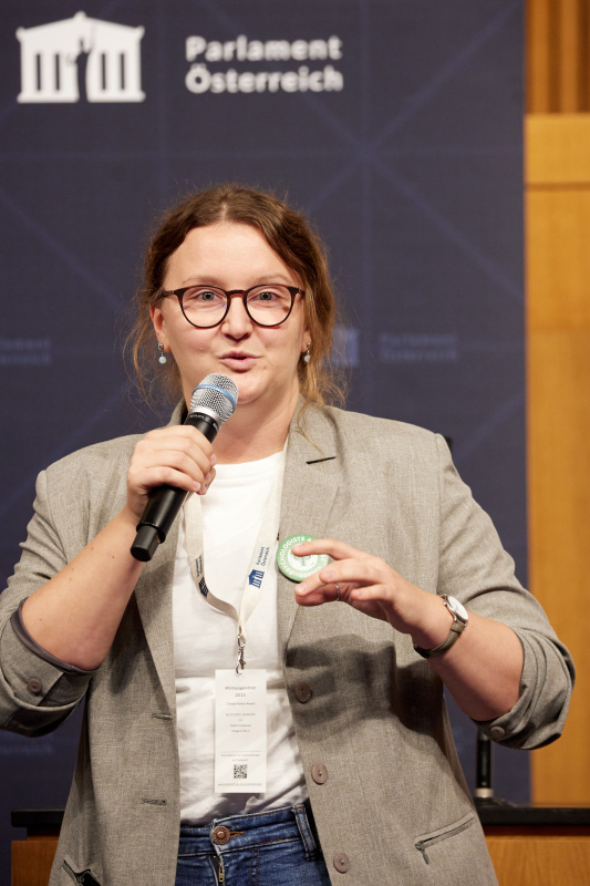 Kategorie: Klimadialog. Nennung Siegerprojekt & Kurz-Interview. Klimagefühle-WS - Psychologists for Future Austria