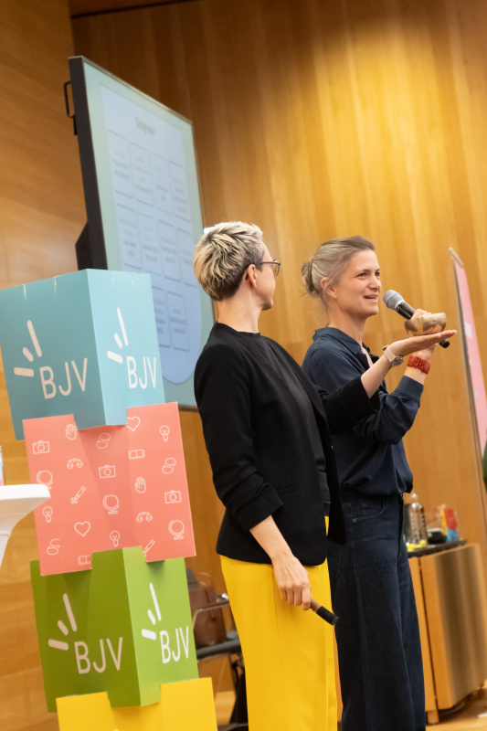 Moderation von links: Hanna Biller, Johanna Etz