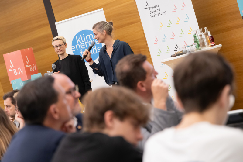 Moderation von links: Hanna Biller, Johanna Etz