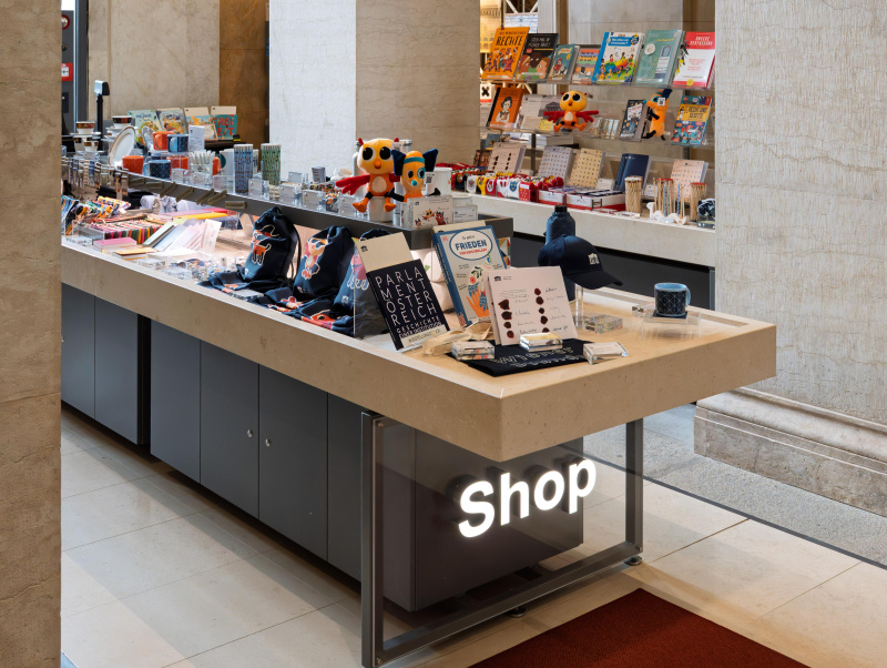 Blick in den Parlamentsshop