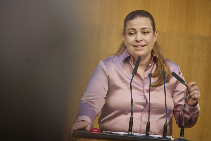 Am Rednerinnenpult Nationalratsabgeordnete Nina Tomaselli (GRÜNE)