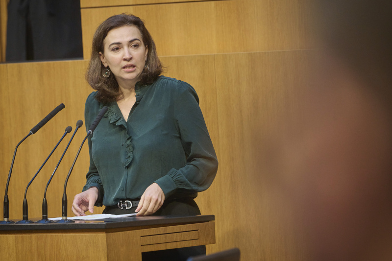 Am Rednerinnenpult Nationalratsabgeordnete Alma Zadić (GRÜNE)