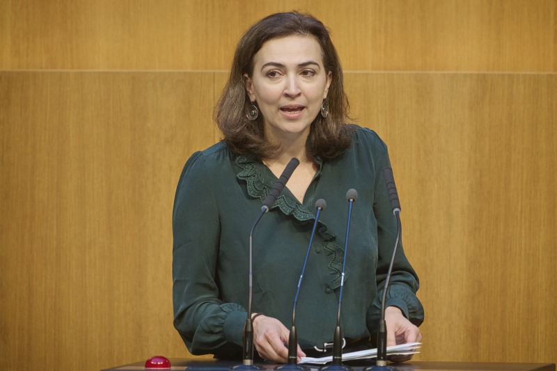 Am Rednerinnenpult Nationalratsabgeordnete Alma Zadić (GRÜNE)
