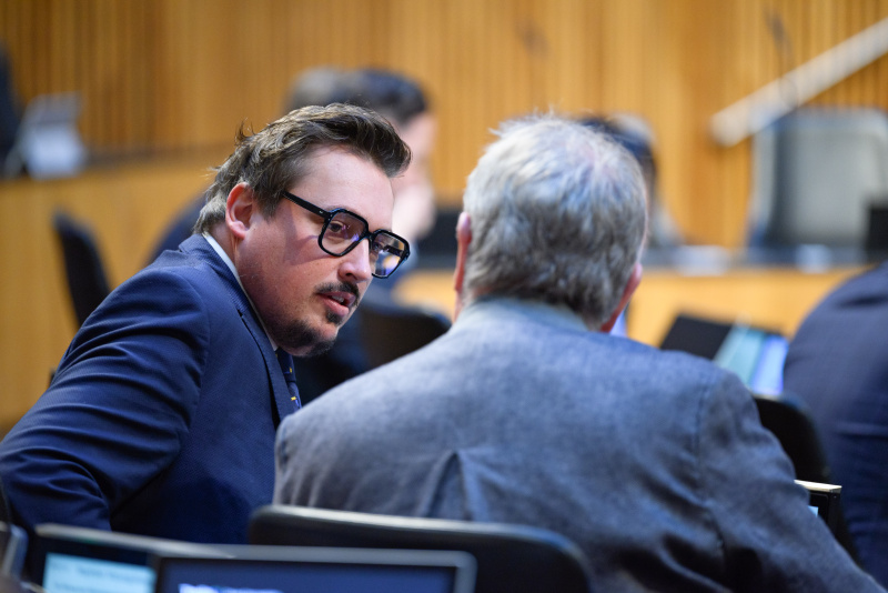 Nationalratsabgeordneter Christoph Steiner (FPÖ) im Gespräch