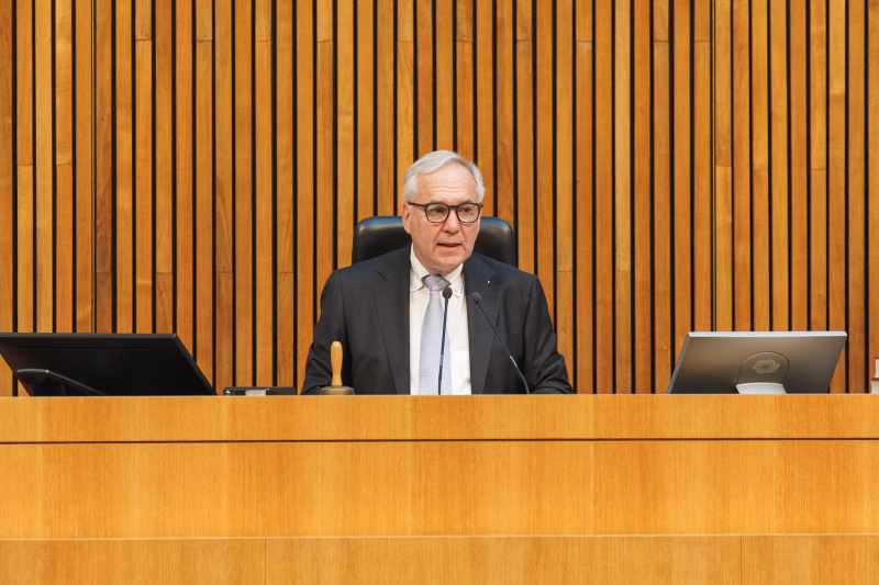 Nationalratspräsident Walter Rosenkranz (FPÖ) am Präsidium