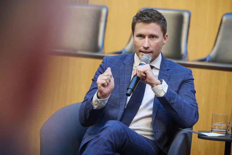 Podiumsdiskussion. Nationalratsabgeordneter David Stögmüller (GRÜNE)