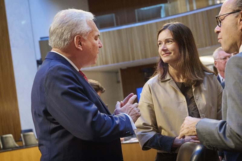 Von links: Nationalratspräsident Walter Rosenkranz (FPÖ), Schweizer Nationalratspräsidentin Maja Riniker