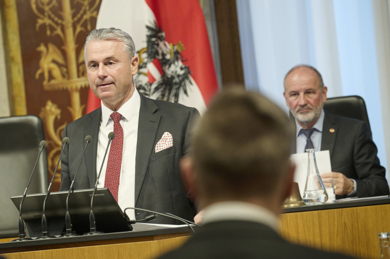Eingangsreferat. Dritter Nationalratspräsident a. D. Norbert Hofer
