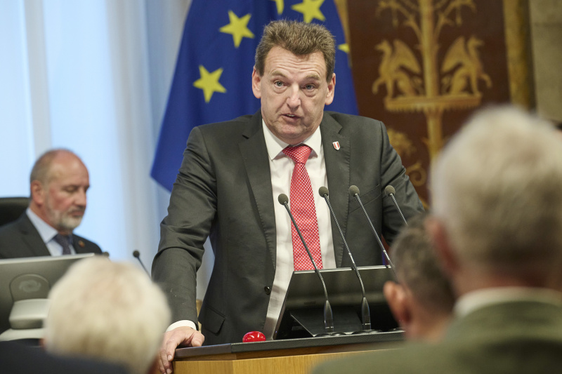 Am Rednerpult: Nationalratsabgeordneter Michael Fürtbauer (FPÖ)