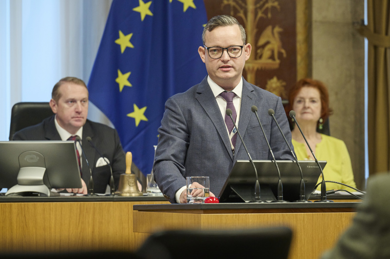 Am Rednerpult: Direktion für Landesplanung, wirtschaftliche und ländliche Entwicklung, Abteilung Naturschutz, Landesregierung Oberösterreich Germar Campidell