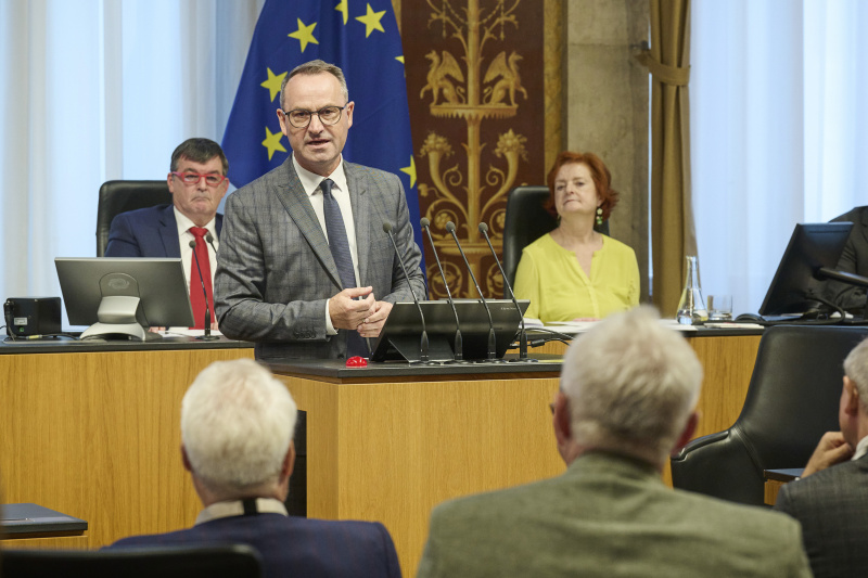 Am Rednerpult: Bundesrat Dominik Reisinger (SPÖ)