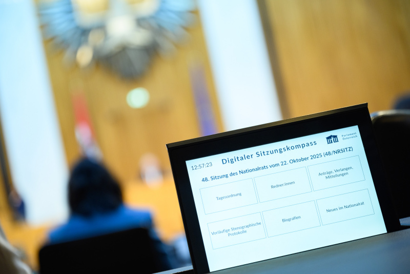 Digitaler Sitzungskompass zur Nationalratsitzung