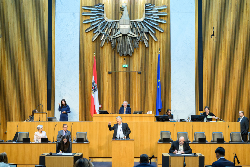 Am Rednerpult: Nationalratsabgeordneter Werner Kogler (GRÜNE)