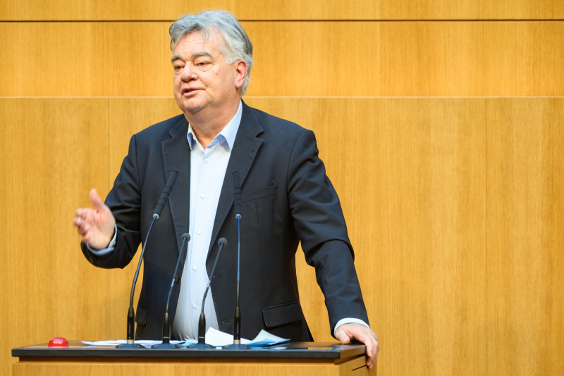 Am Rednerpult: Nationalratsabgeordneter Werner Kogler (GRÜNE)