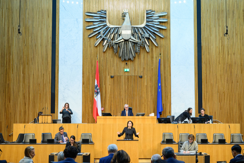 Am Rednerinnenpult: Nationalratsabgeordnete Gudrun Kugler (ÖVP)