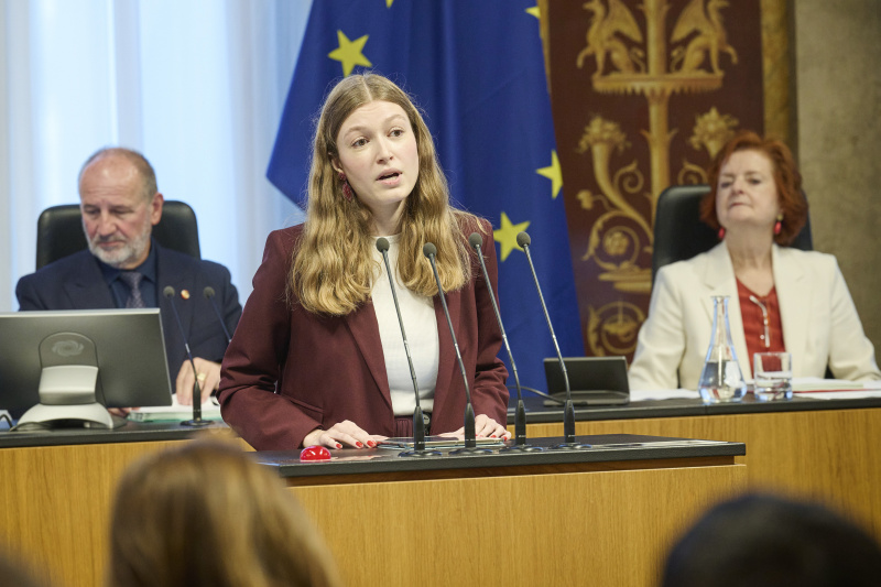Am Rednerinnenpult Bundesrätin Amelie Muthsam (SPÖ)