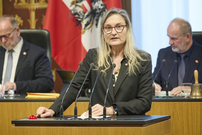 Am Rednerinnenpult Bundesrätin Claudia Hauschildt-Buschberger (GRÜNE)