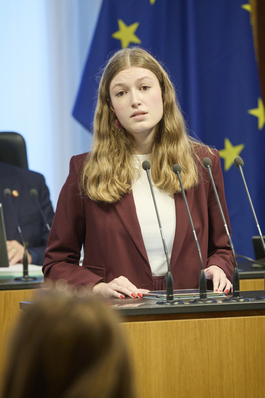 Am Rednerinnenpult Bundesrätin Amelie Muthsam (SPÖ)