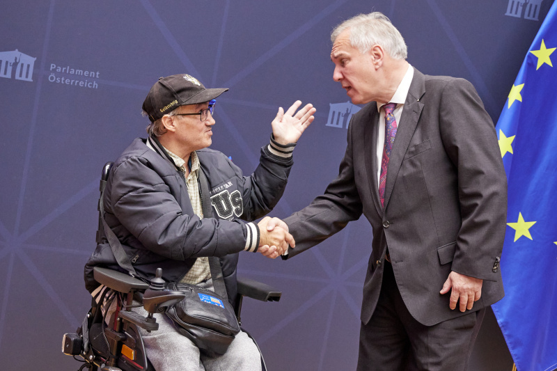 Nationalratspräsident Walter Rosenkranz (FPÖ) im Gespräch