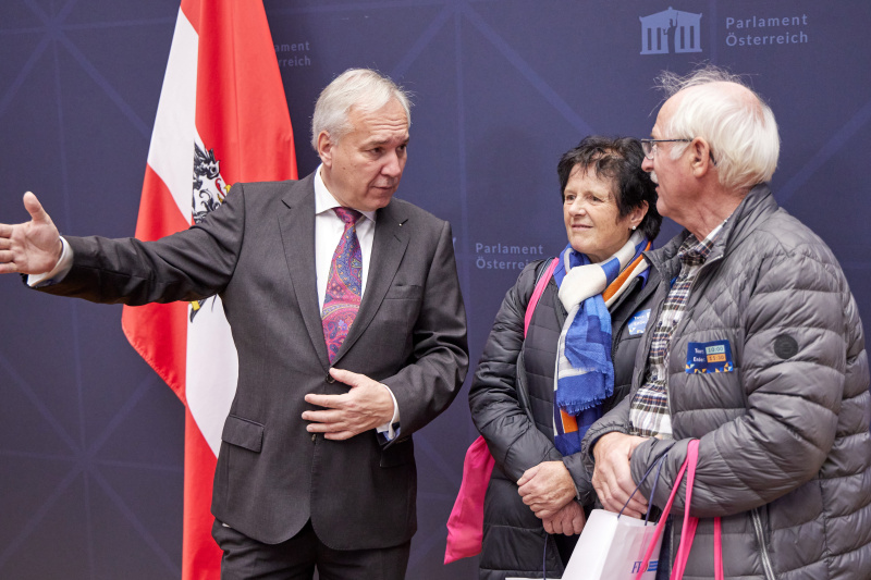 Nationalratspräsident Walter Rosenkranz (FPÖ) im Gespräch