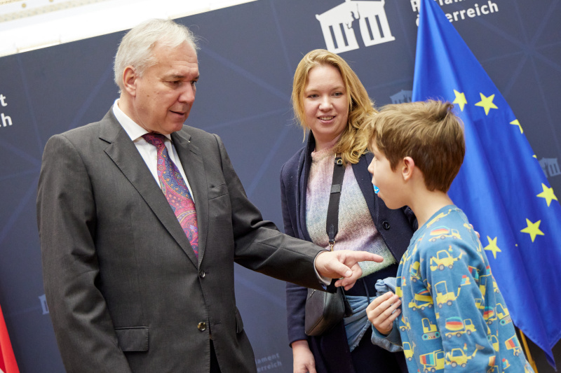Nationalratspräsident Walter Rosenkranz (FPÖ) im Gespräch