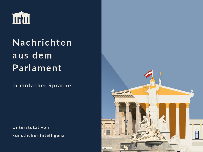 Nachrichten aus dem Parlament in einfacher Sprache mit KI Unterstützung