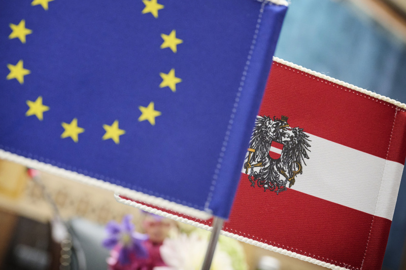 Fahne Europäische Union, Österreich 