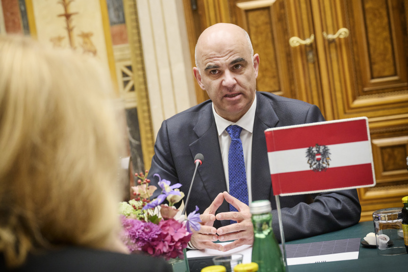 Aussprache. Generalsekretär des Europarates Alain Berset