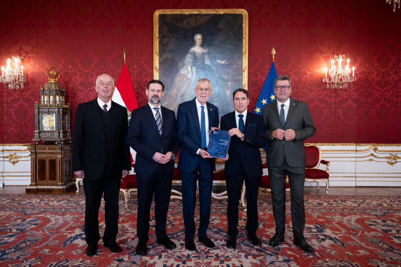 Arbeitsgespräch des Präsidiums der Parlamentarischen Bundesheerkommission bei Bundespräsident Alexander Van der Bellen