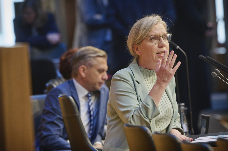 Am Rednerinnenpult: Klubobfrau Leonore Gewessler (GRÜNE)