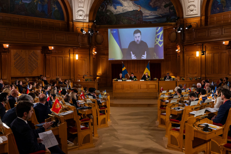 Plenary session. Grußbotschaft des Ukrainischen Präsidenten Wolodymyr Selenskyj
