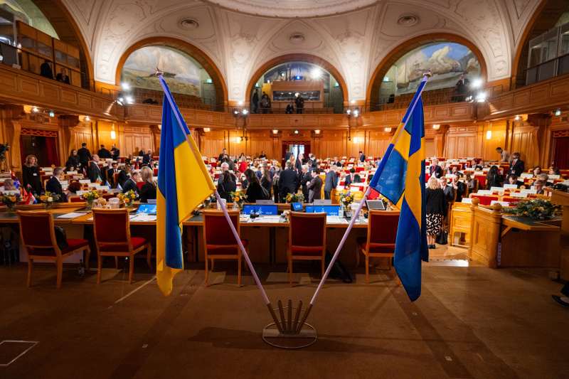 Plenary Session. Blick ins Plenum des Schwedischen Parlaments