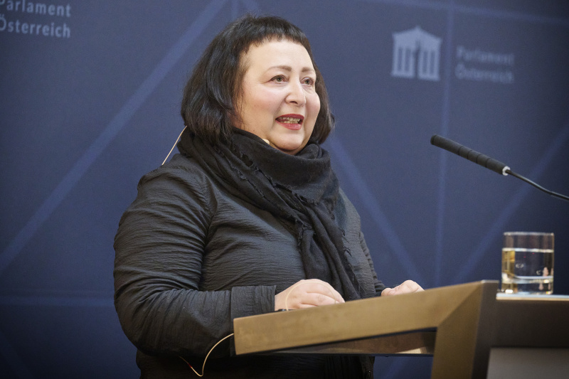 Lesung aus "Laurenzerberg". Schriftstellerin Julya Rabinowich